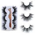 Las pestañas de visón 5D Real Mink Lashes 3 Style vienen en 1 caja con pinzas Pestañas de visón de 25 mm